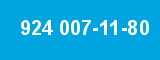 924 007-11-80 924 007-11-80
